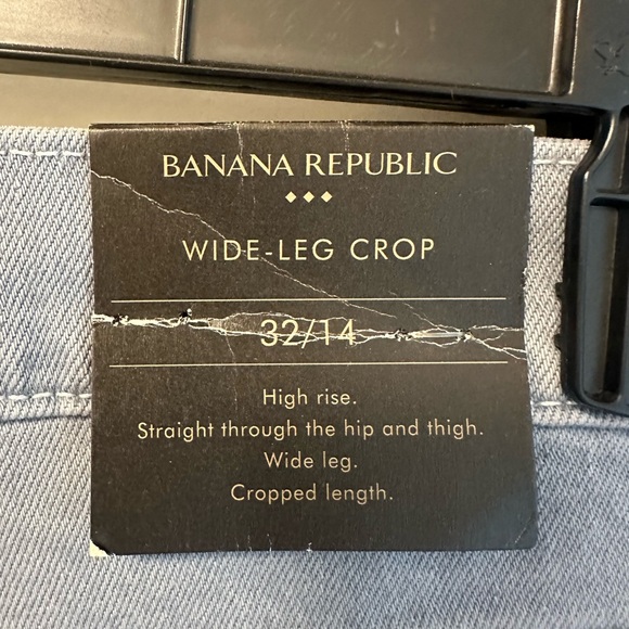 NWT: Banana Republic Wide Leg Crop Jeans - Picture 7 of 8